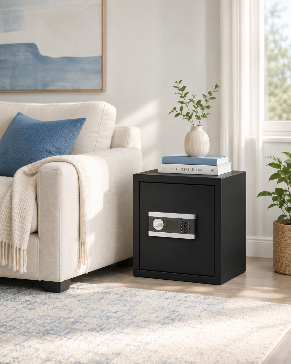 Coffre-fort installé dans un intérieur
