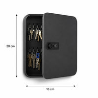 Armoire à clés noire - couleur-noir