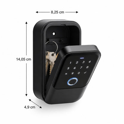 Boîte à clés connectée à empreinte digitale et code